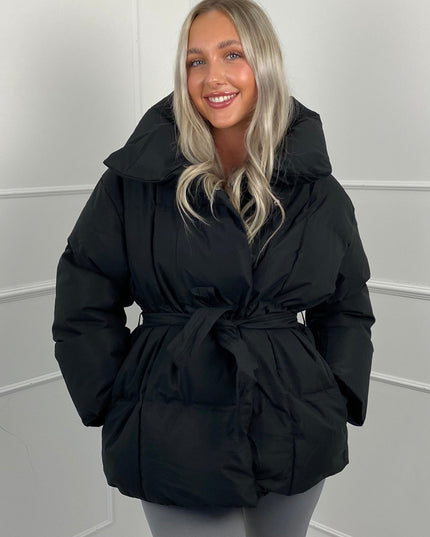 Women's Winter Puffer Jacket, Short and Quilted