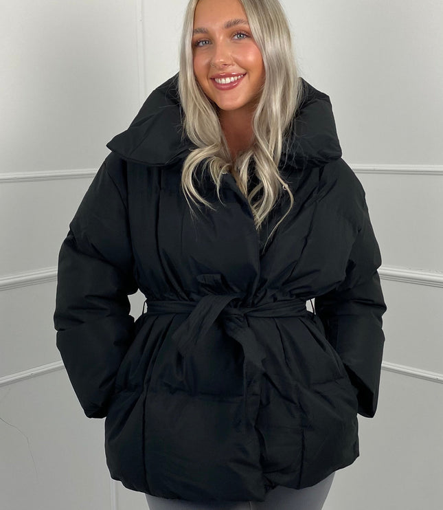 Women's Winter Puffer Jacket, Short and Quilted