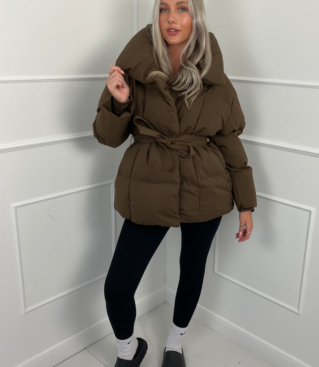 Women's Winter Puffer Jacket, Short and Quilted