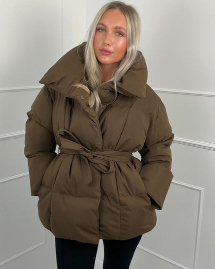 Women's Winter Puffer Jacket, Short and Quilted