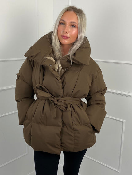 Women's Winter Puffer Jacket, Short and Quilted