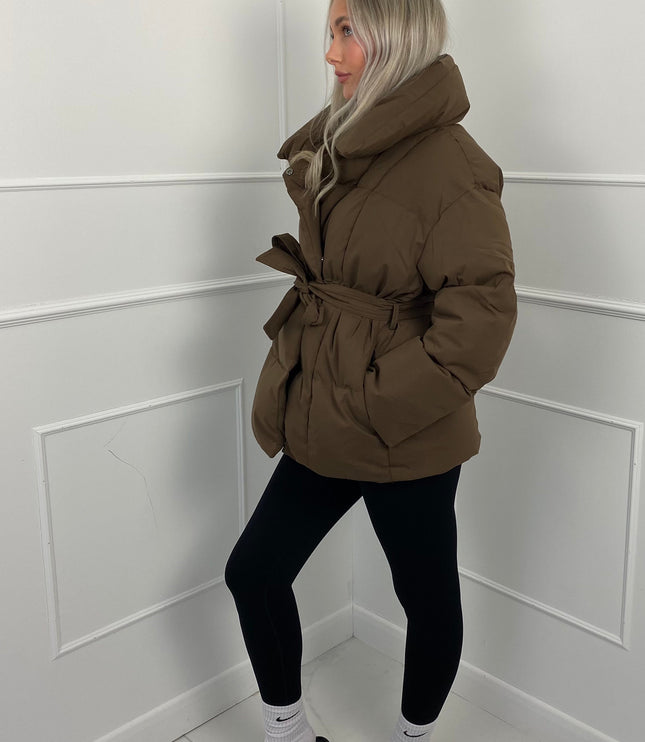 Women's Winter Puffer Jacket, Short and Quilted