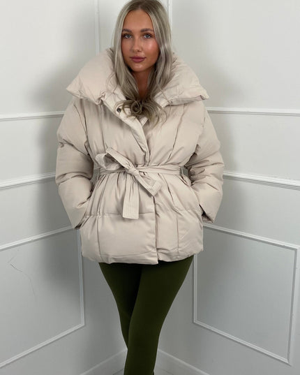 Women's Winter Puffer Jacket, Short and Quilted
