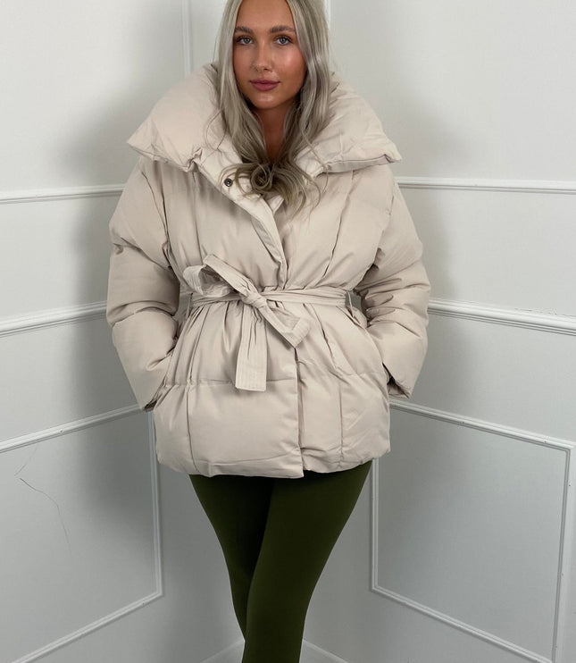 Women's Winter Puffer Jacket, Short and Quilted