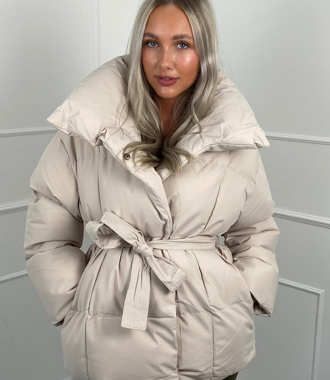 Women's Winter Puffer Jacket, Short and Quilted