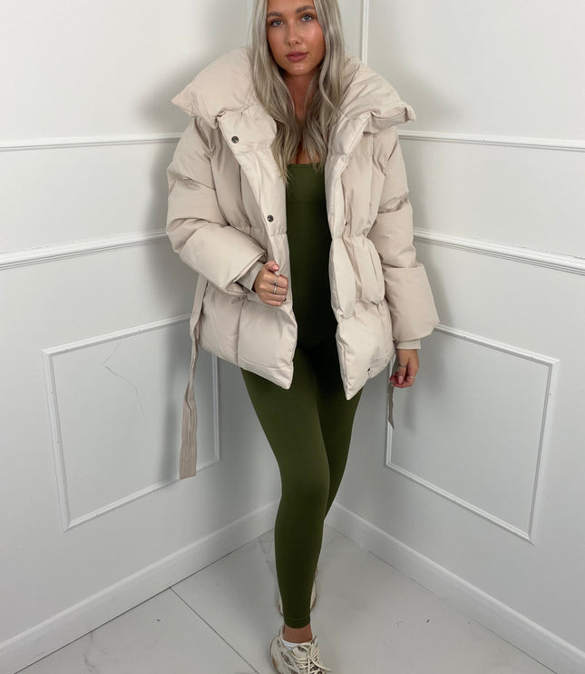 Women's Winter Puffer Jacket, Short and Quilted