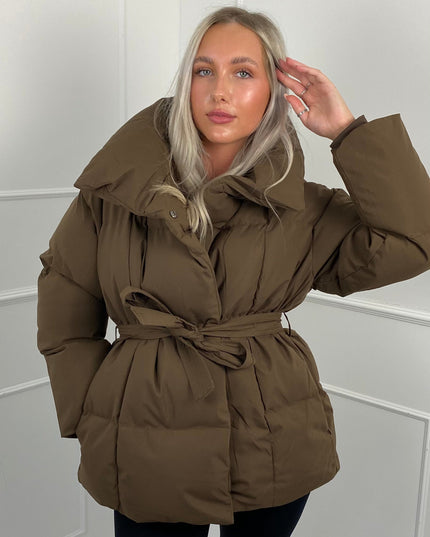 Women's Winter Puffer Jacket, Short and Quilted